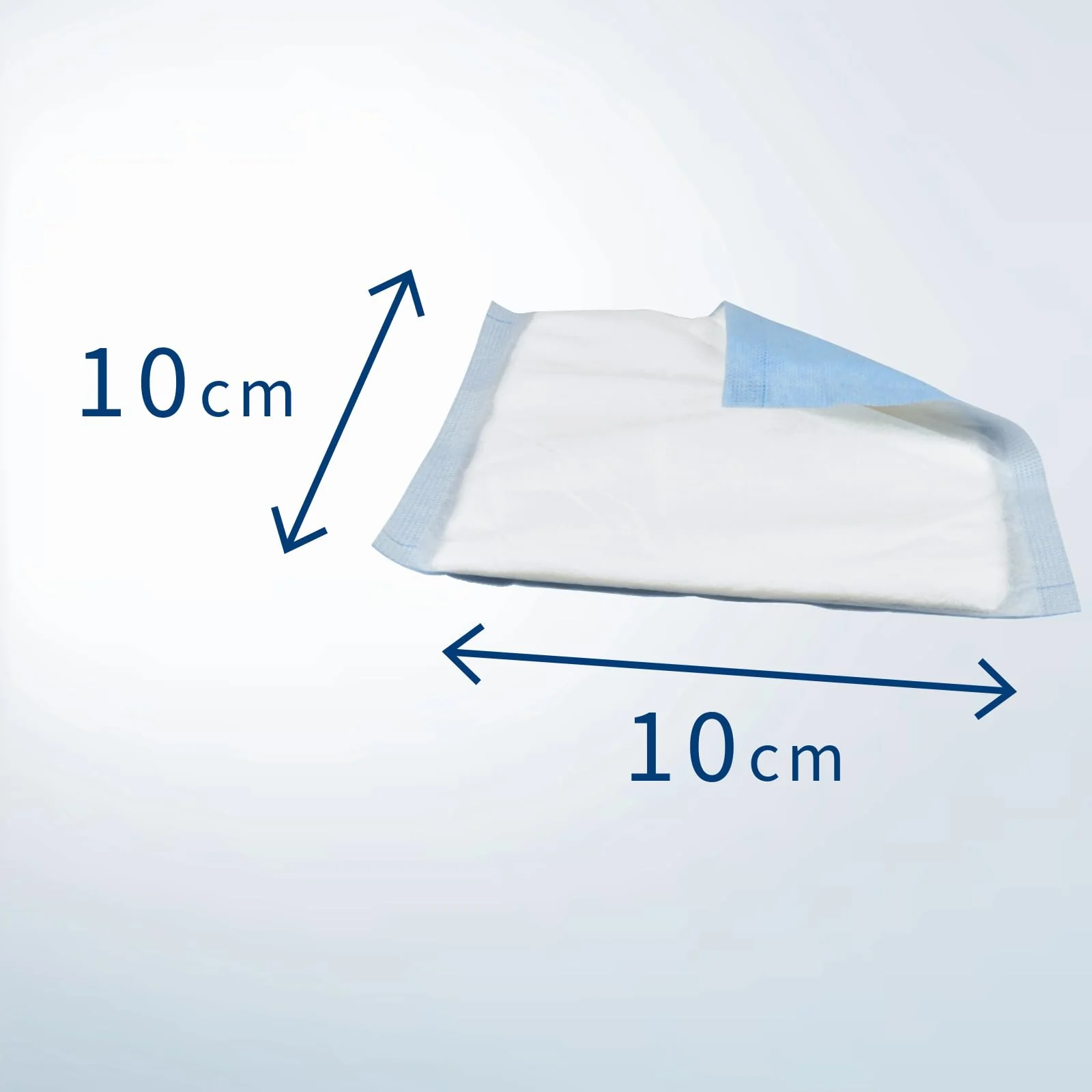 ABENA Absorbent Dressings 10 x 10 cm, Pack of 50, White, Sterile, Highly Absorbent Dressings, Absorbent Pad, Absorbent Pad, Latex Free, with Water-Repellent Backing - Image 3