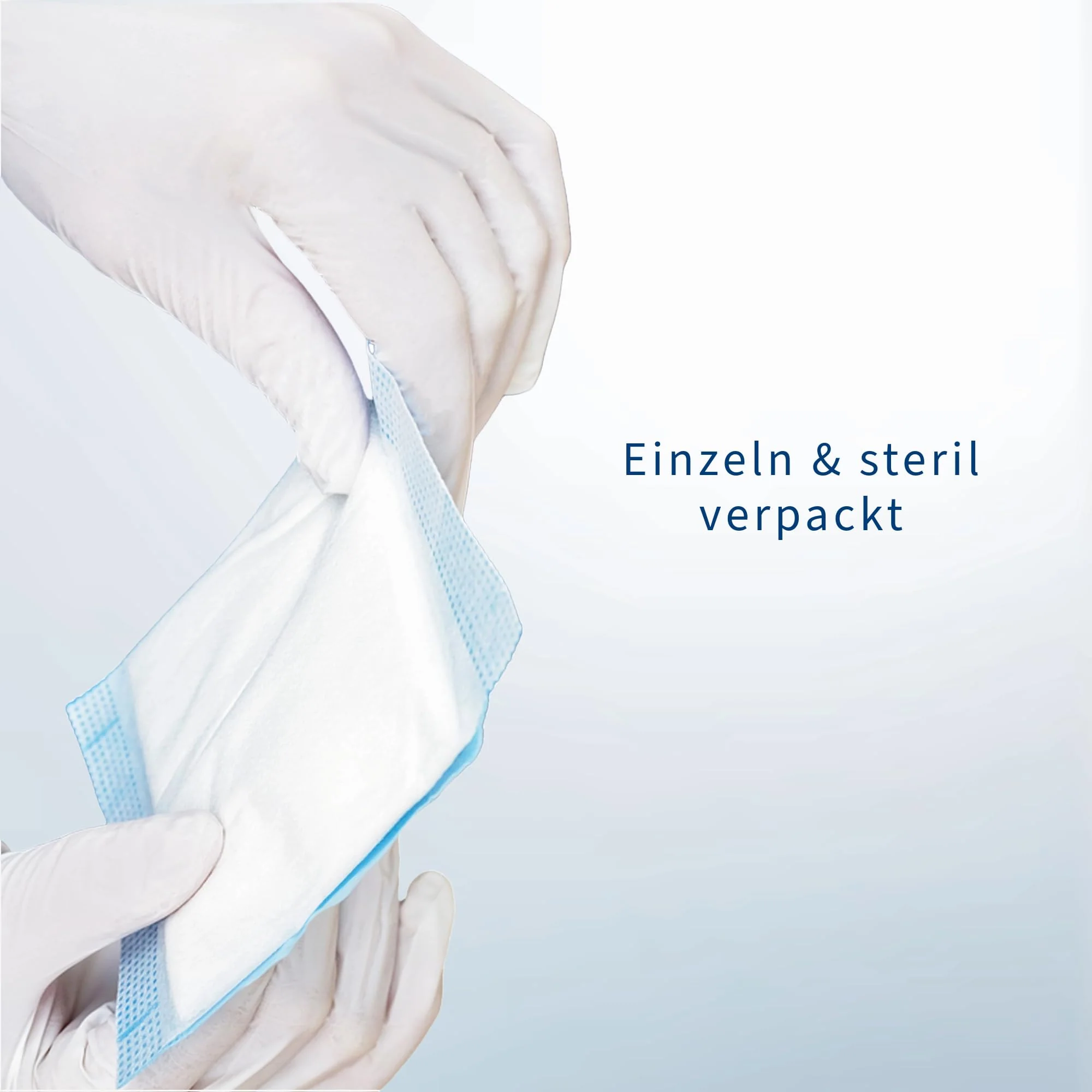 ABENA Absorbent Dressings 10 x 10 cm, Pack of 50, White, Sterile, Highly Absorbent Dressings, Absorbent Pad, Absorbent Pad, Latex Free, with Water-Repellent Backing - Image 5
