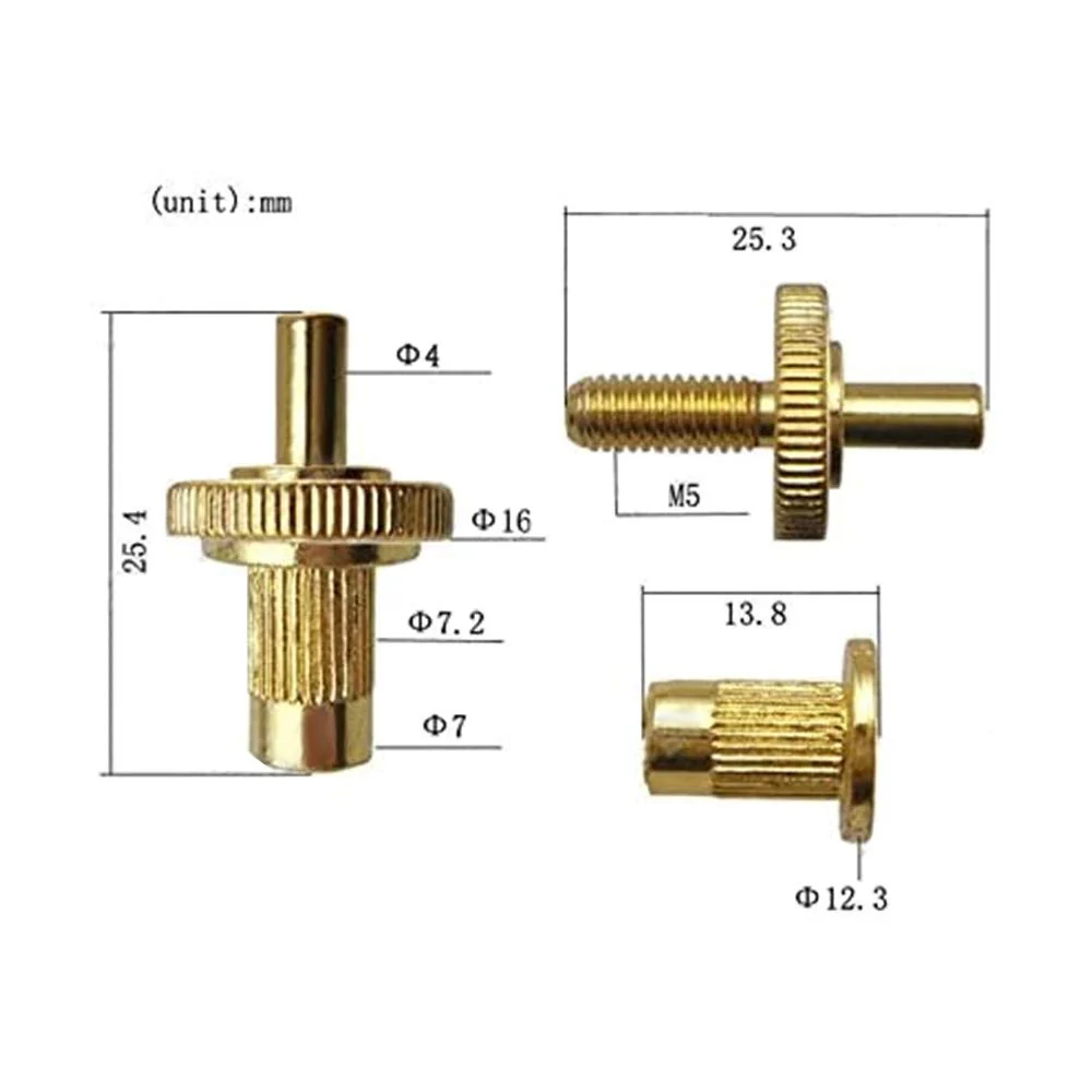 Abr-1 Style Tune-o-matic Bridge Tailpiece Roller Saddle Bridge for Gibson Les Paul Gear Replacement (Gold) Gold - Image 3