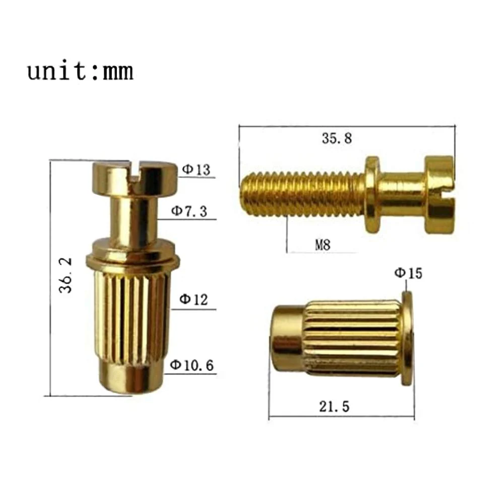 Abr-1 Style Tune-o-matic Bridge Tailpiece Roller Saddle Bridge for Gibson Les Paul Gear Replacement (Gold) Gold - Image 4