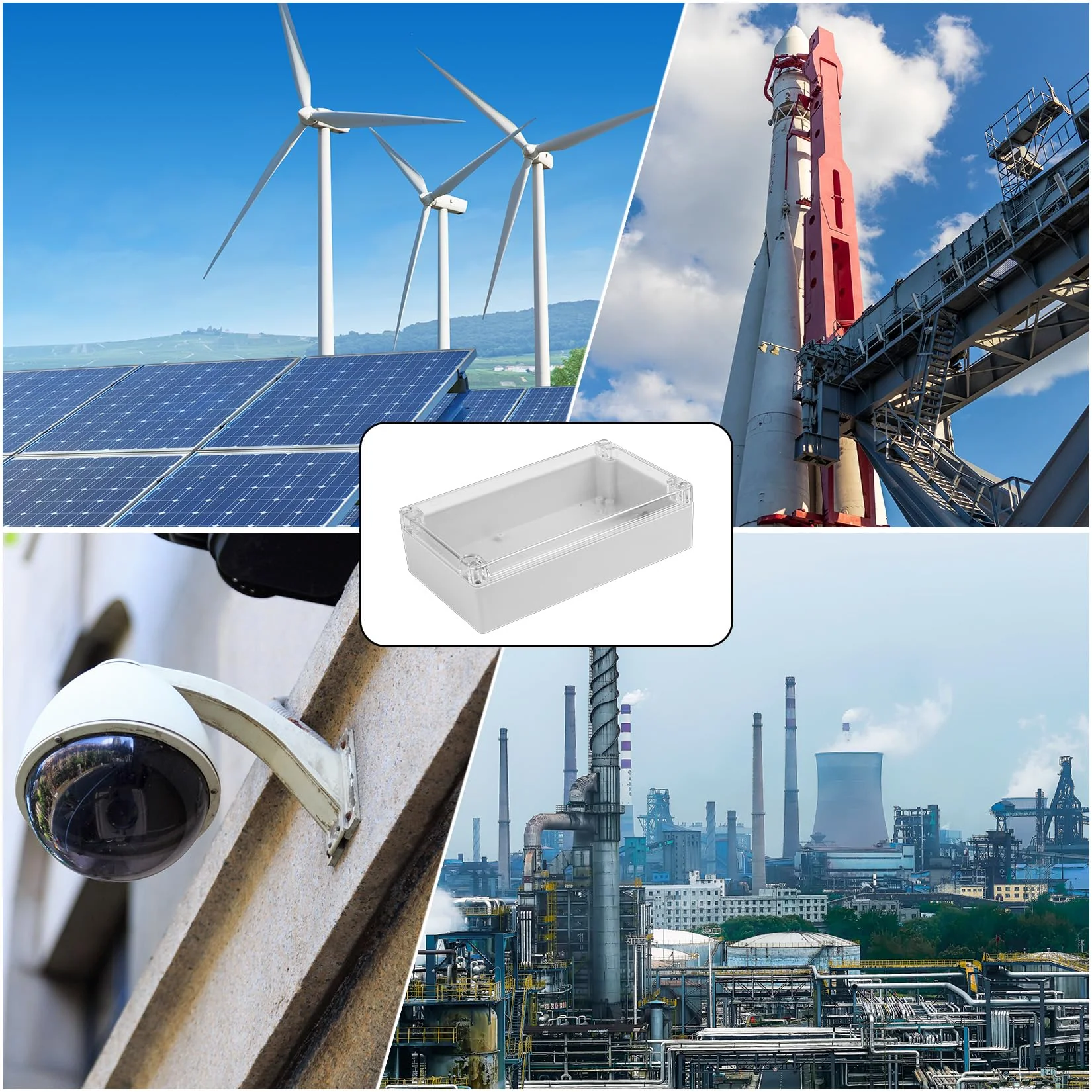 ABS Plastic Electronic Enclosure Box, Waterproof IP65 Empty Housing Plastic Housing with Clear Lid, Industrial Housing, Junction Box, Junction Box, Junction Box, Junction Box, Junction Box, 200 x 120 200*120*56 - Image 7