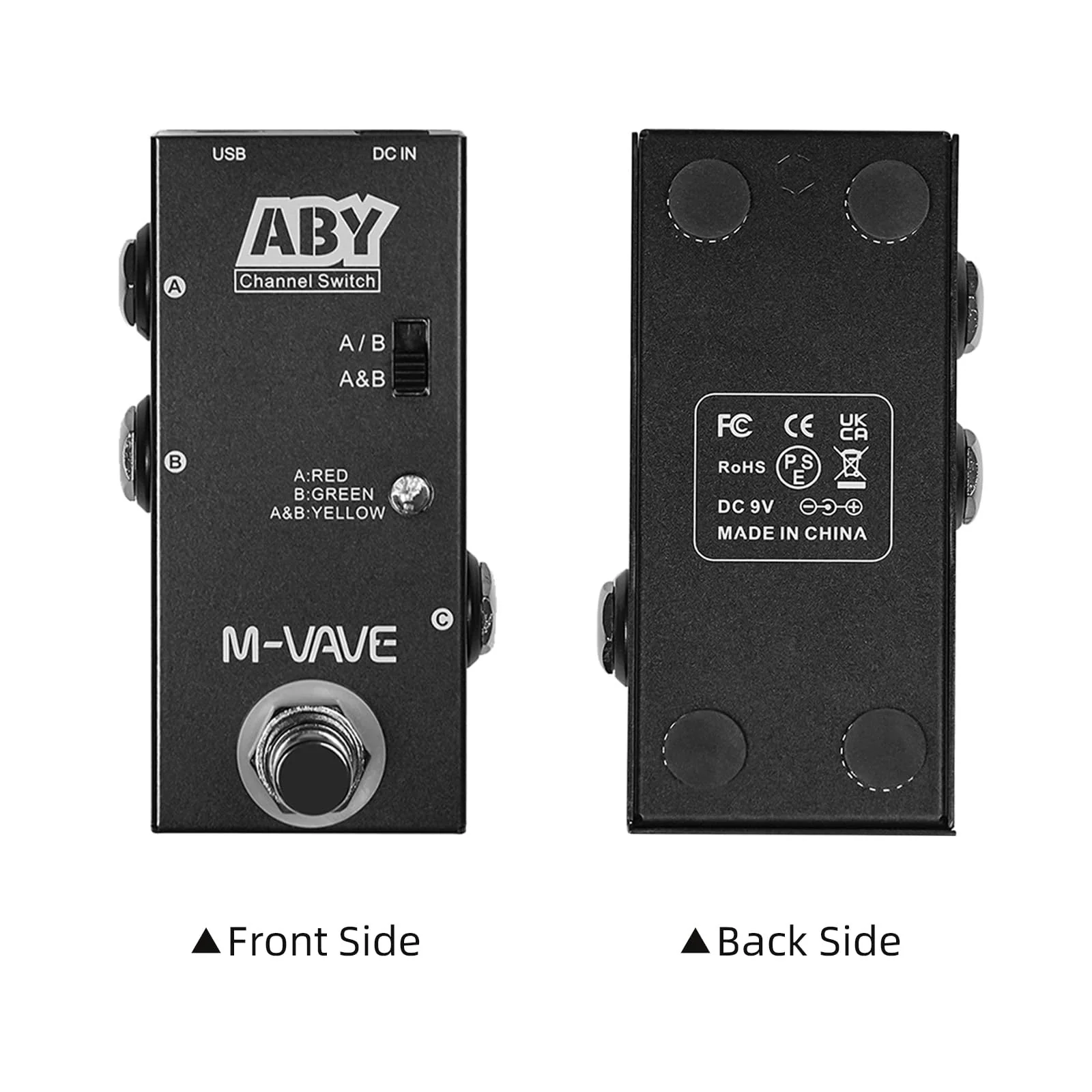 ABY Line Selector AB Switch Mini Guitar Effect Pedal True Bypass Guitar Bass Pedal AB Box - ABY Channel Switch - Image 5