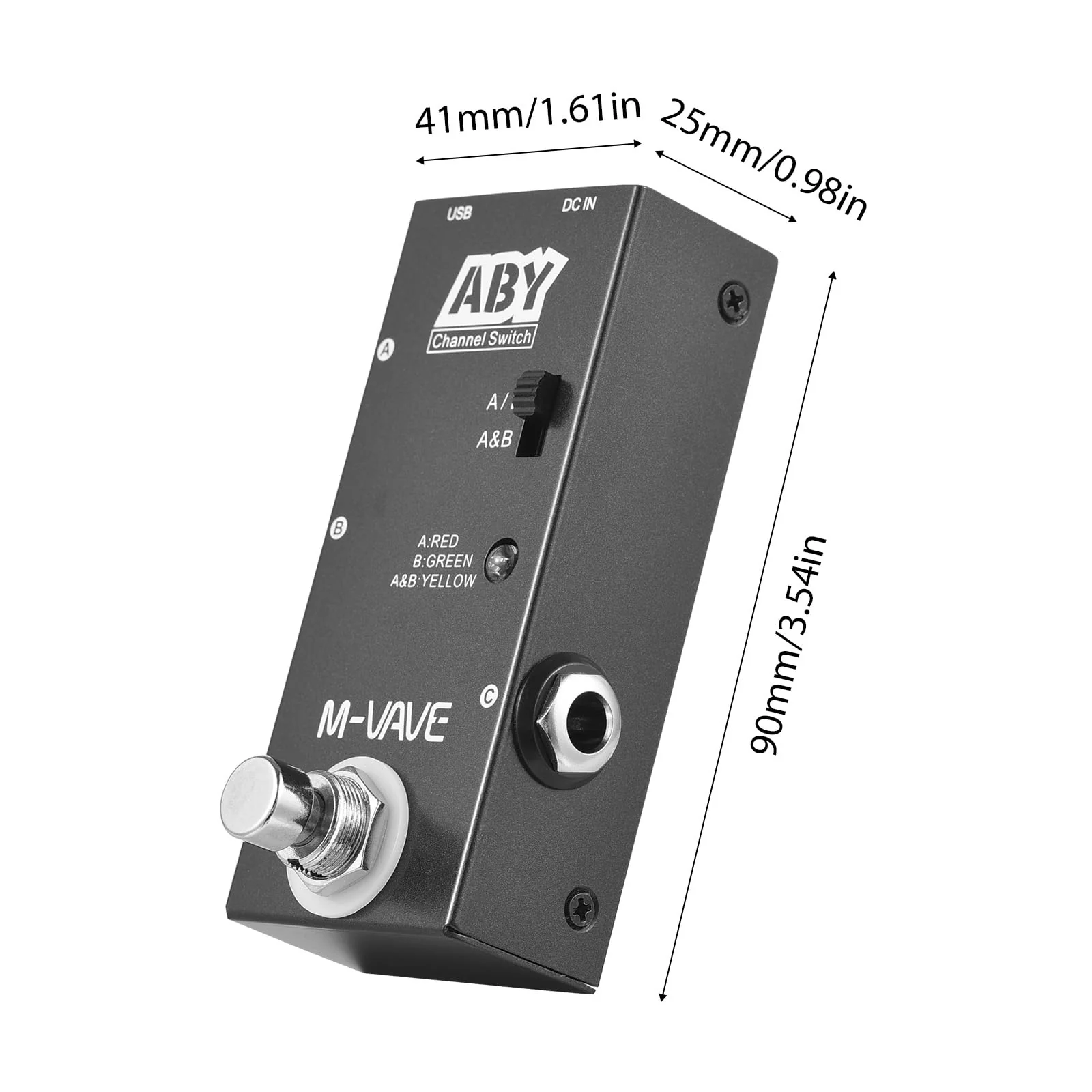 ABY Line Selector AB Switch Mini Guitar Effect Pedal True Bypass Guitar Bass Pedal AB Box - ABY Channel Switch - Image 6