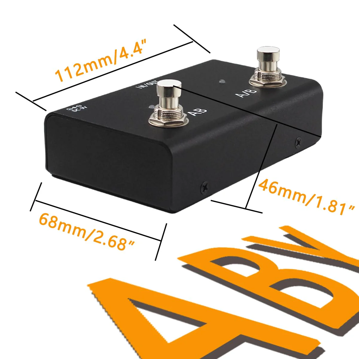 ABY Pedal Channel Switch Box Line AB Selector True Bypass For Guitar Effect Pedal - Image 6