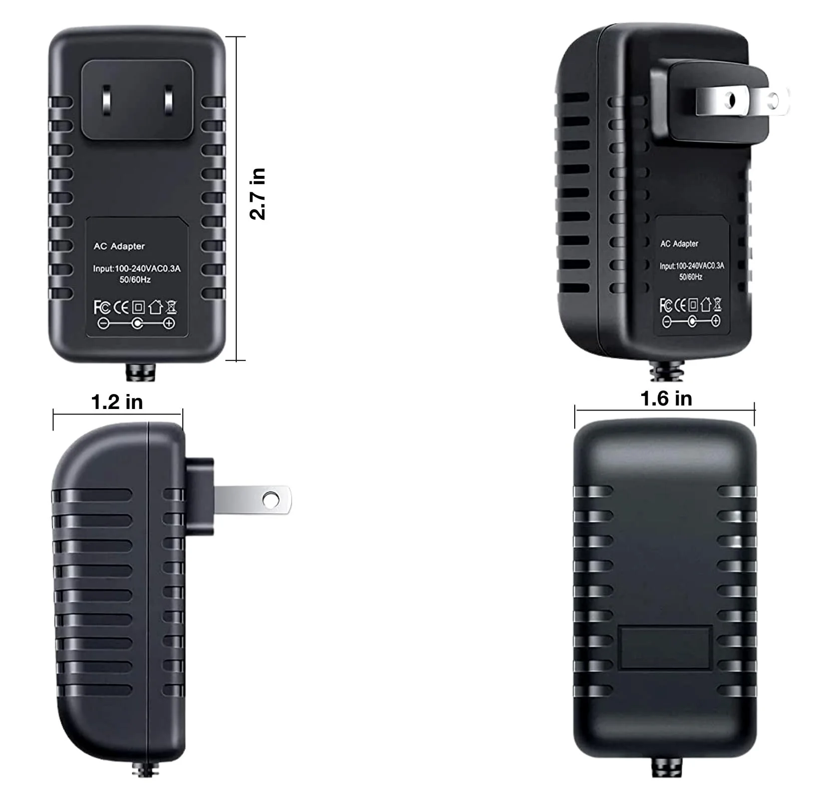 AC Adapter Compatible with C.Crane CCrane OBA CC Solar Observer Wind Up Emergency Crank Radio FT-007 FM Stereo Transmitter FD35UD-5-300 NF-510 5V DC 100mA 300mA 3V 6V Power Supply Charger PSU - Image 2