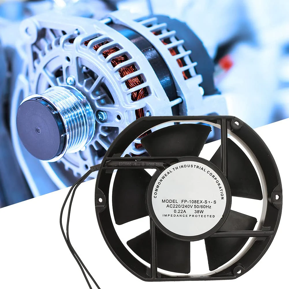 AC Axial Fan AC220V 38W Oval Ball Bearing Fan for DIY Cooling Ventilation Exhaust Projects - Image 3