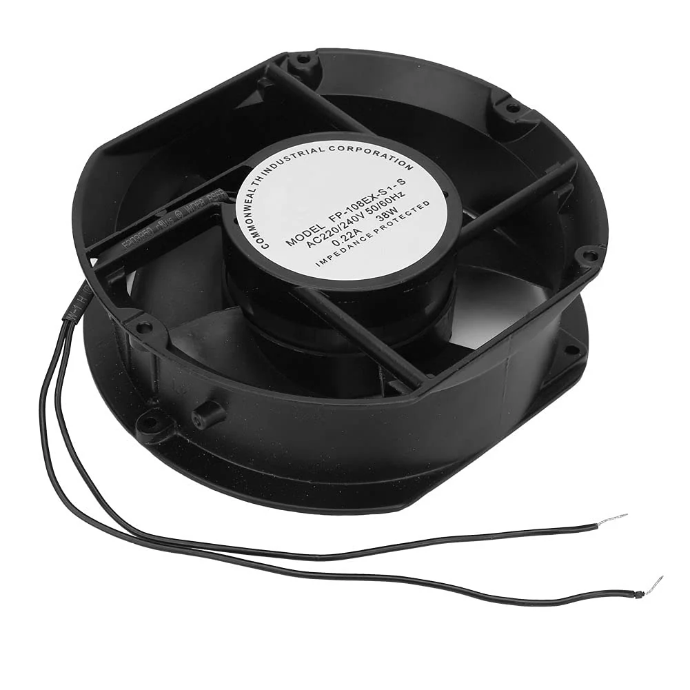 AC Axial Fan AC220V 38W Oval Ball Bearing Fan for DIY Cooling Ventilation Exhaust Projects - Image 7