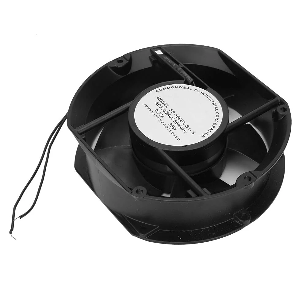 AC Axial Fan AC220V 38W Oval Ball Bearing Fan for DIY Cooling Ventilation Exhaust Projects - Image 8