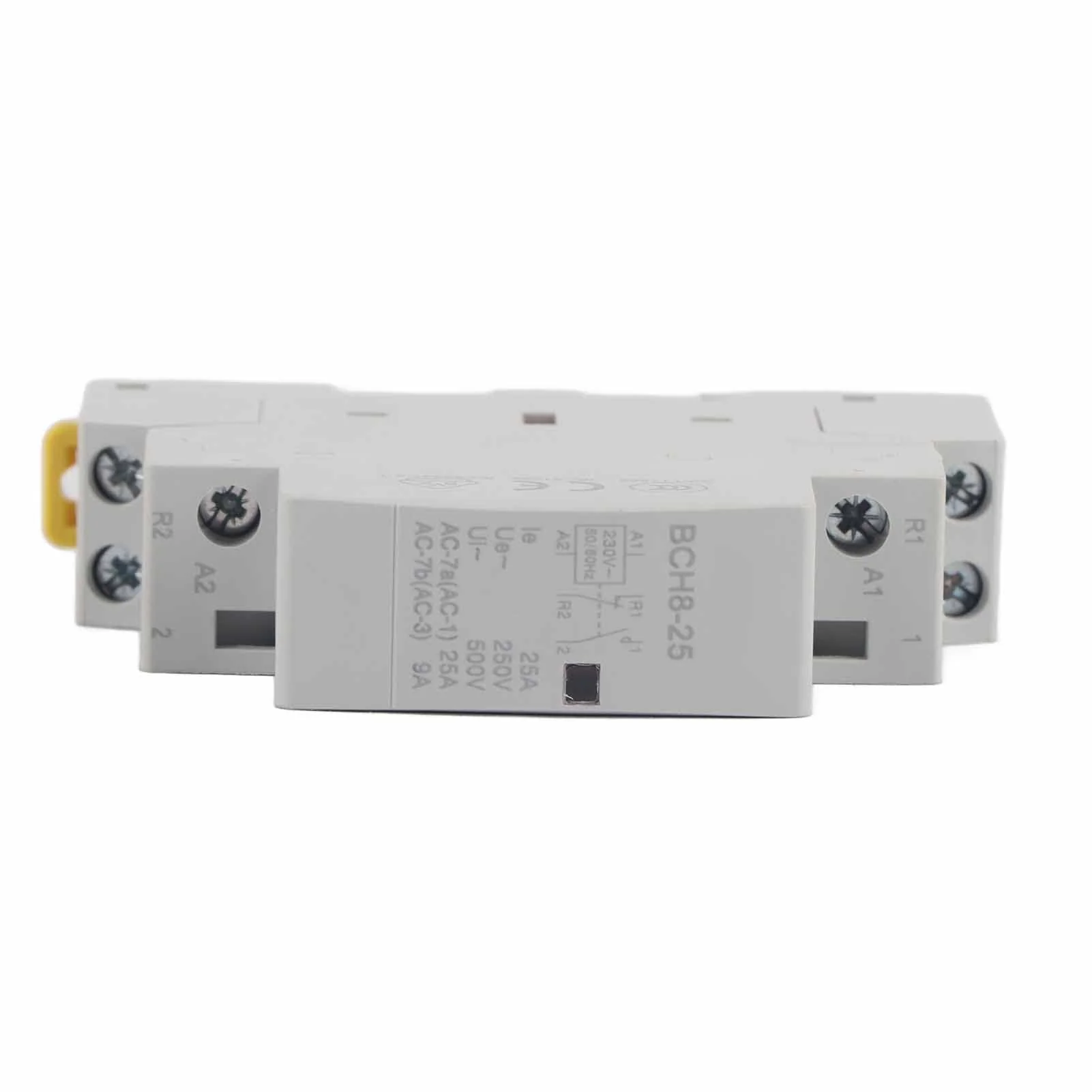 AC Contactor 25A - Household Contactor 220V/230V, DIN Rail Mounting, 2P 1NO 1NC, Suitable for 50Hz/60Hz Networks 25A 220V230V 1NO1NC - Image 7