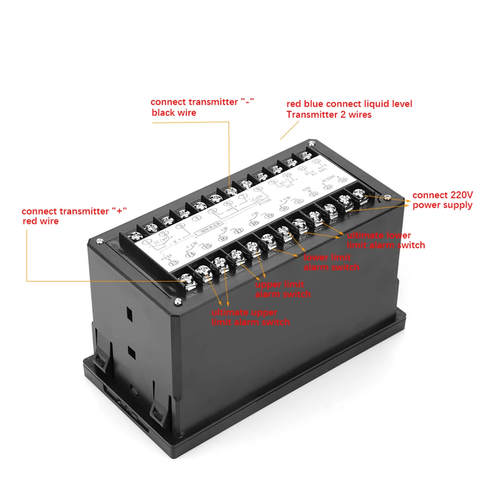 AC220V Liquid Level Indicator Intelligent Pressure Regulator, T80 4-20mA High Precision Light Column Level Indicator, Level Sensor - Image 5