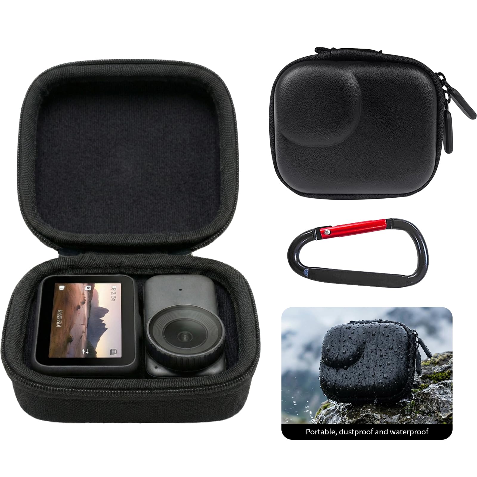 Accessories Kit for DJI Osmo Nano Accessories Including Silicone Protective Cases Mini Storage case Magnetic Mount Tempered Glass Protective Films Lens caps lanyards and for DJI Osmo Nano - Image 5