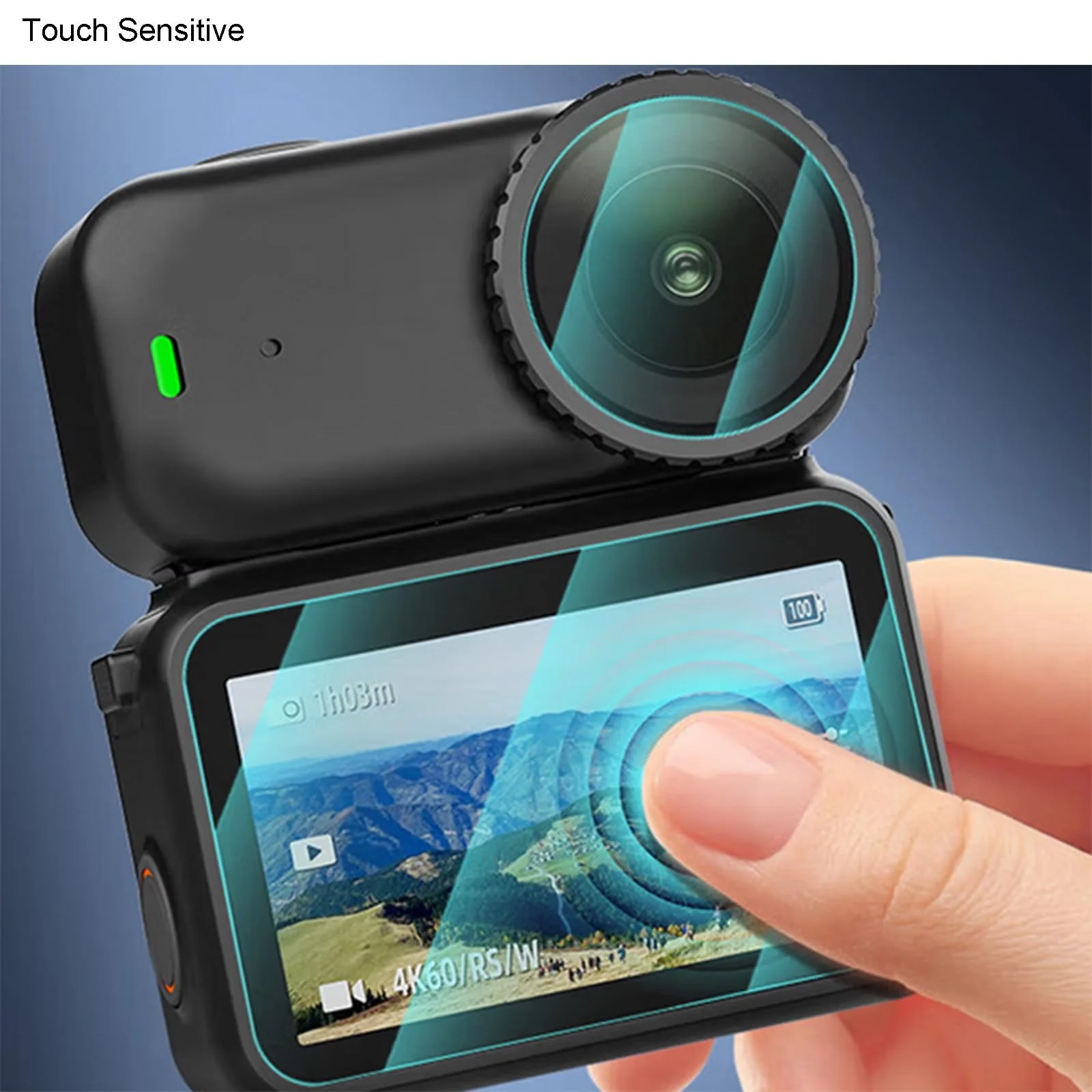 Accessory Kit for Osmo Nano, 2 Pack of Screen and Front Lens Protector, 2 Lens Cap and Storage Bag for Osmo Nano - Image 4