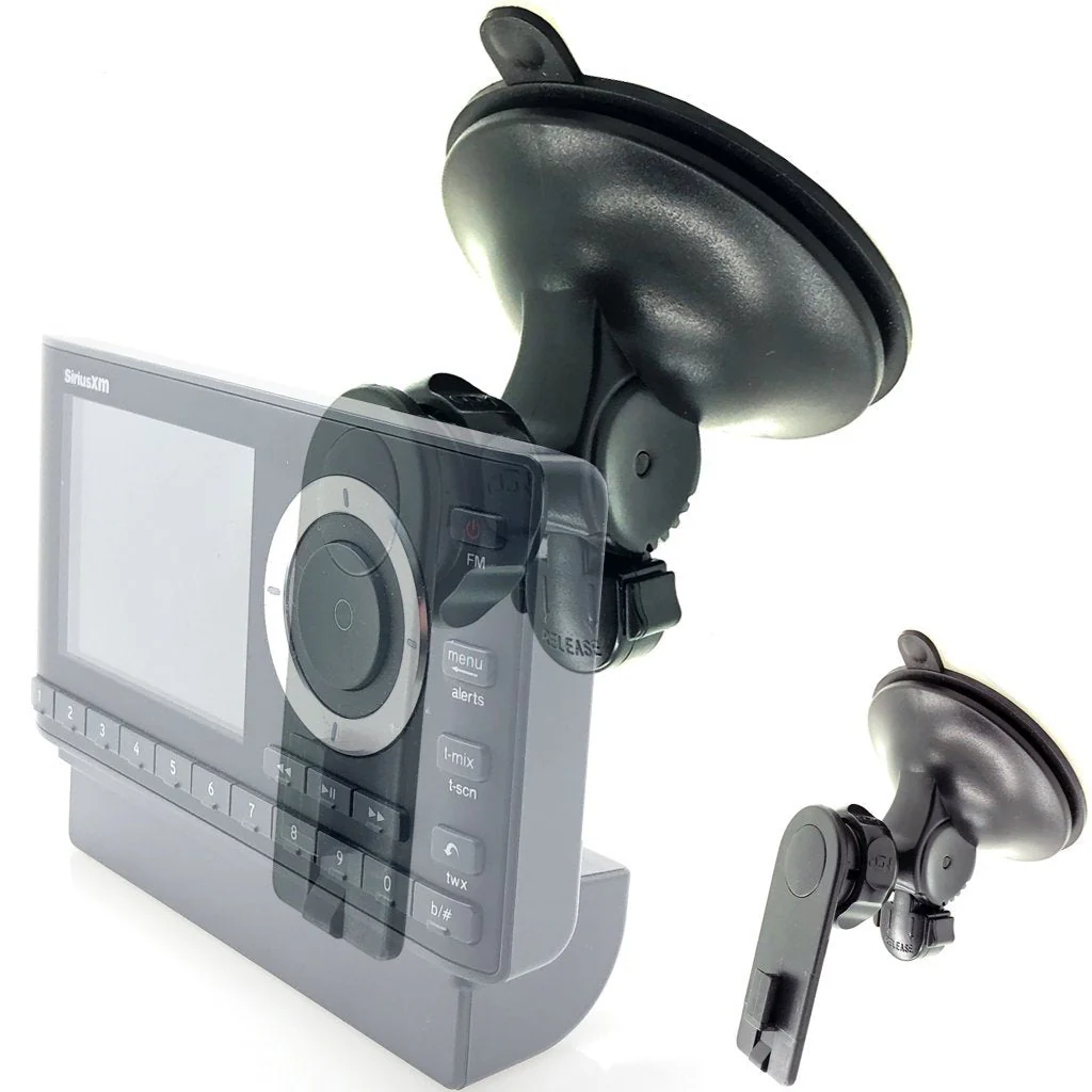 AccessoryBasics XT Sticky-Dash Windshield Suction Mount for Sirius XM Onyx Plus Starmate Stratus Roady Helix Lynx Satellite Radio w/ Single T Delphi Skiff & 4 hole AMPS Pattern Roady BT SXVRBT1 - Image 2