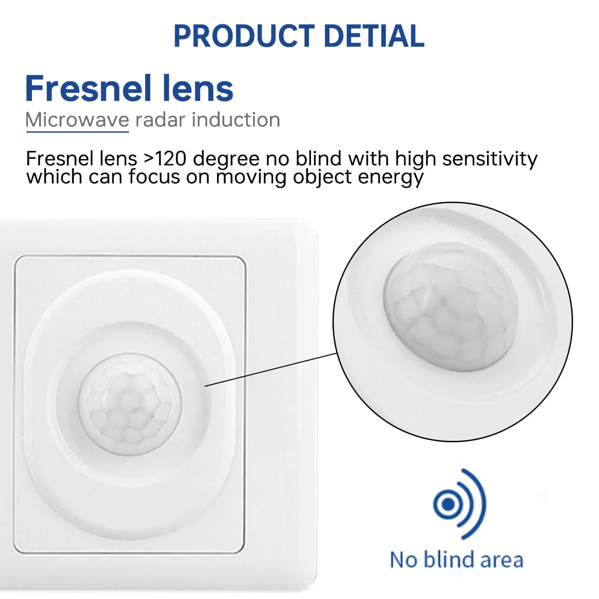 Acmerota PIR Motion Sensor Light Switch PIR Occupancy Sensor Switch 120 Degree Motion Sensor Light Switch with Occupancy Sensor Wall Mounted Automatic Switch 2 Core 50W 180V-240V - Image 3