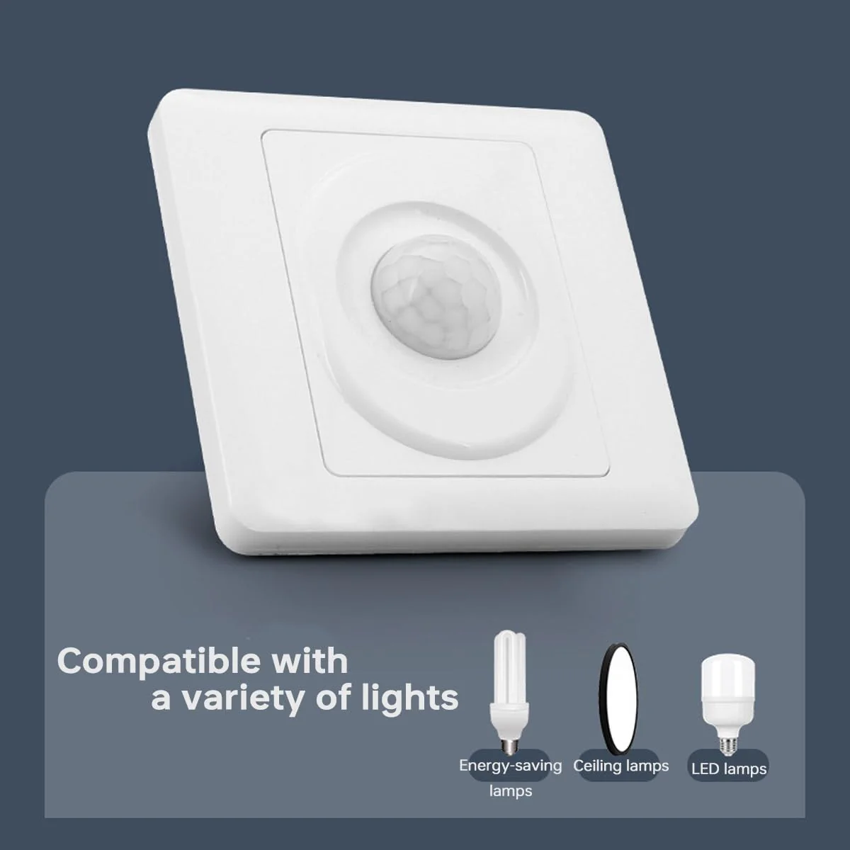Acmerota PIR Motion Sensor Light Switch PIR Occupancy Sensor Switch 120 Degree Motion Sensor Light Switch with Occupancy Sensor Wall Mounted Automatic Switch 2 Core 50W 180V-240V - Image 7