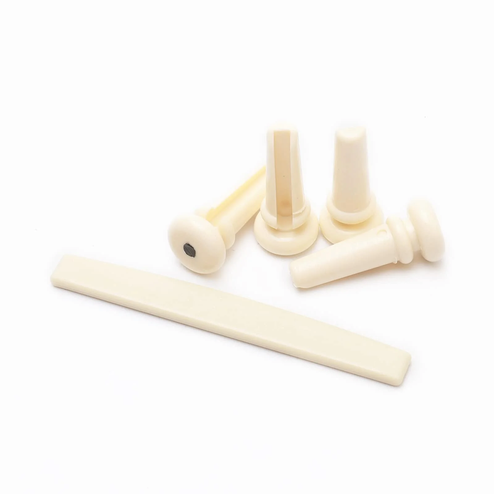 Acoustic Guitar Bridge Nut with 4pcs Guitar Bridge Pins for 4 String Bass Part Replacement - Image 5