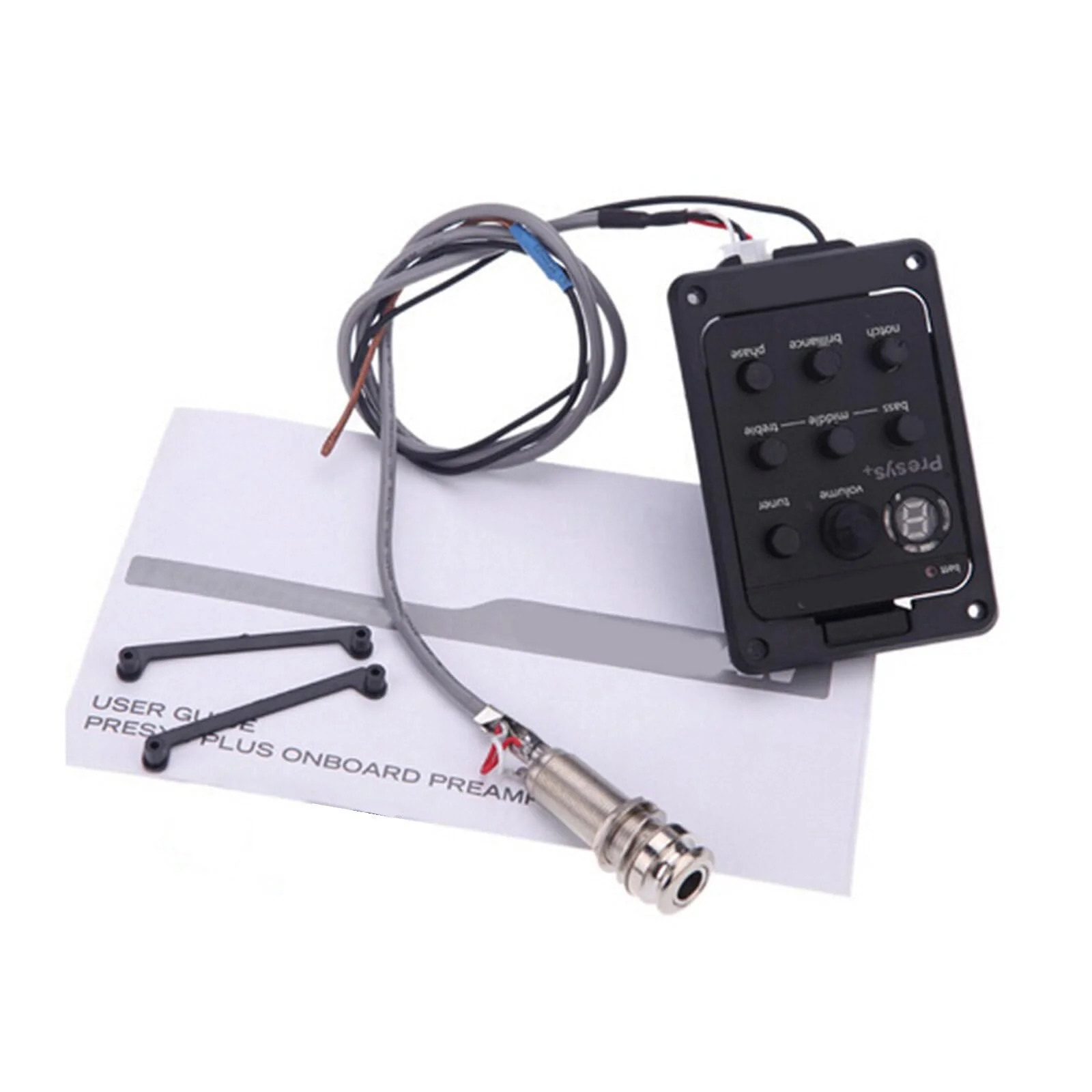 Acoustic Guitar EQ Equalizer Guitar Pickup Tuner Amplifier Guitar Preamp Onboard Guitar Pickup Guitar Tool for Acoustic Guitar Musical Instrument shman 301 - Image 4