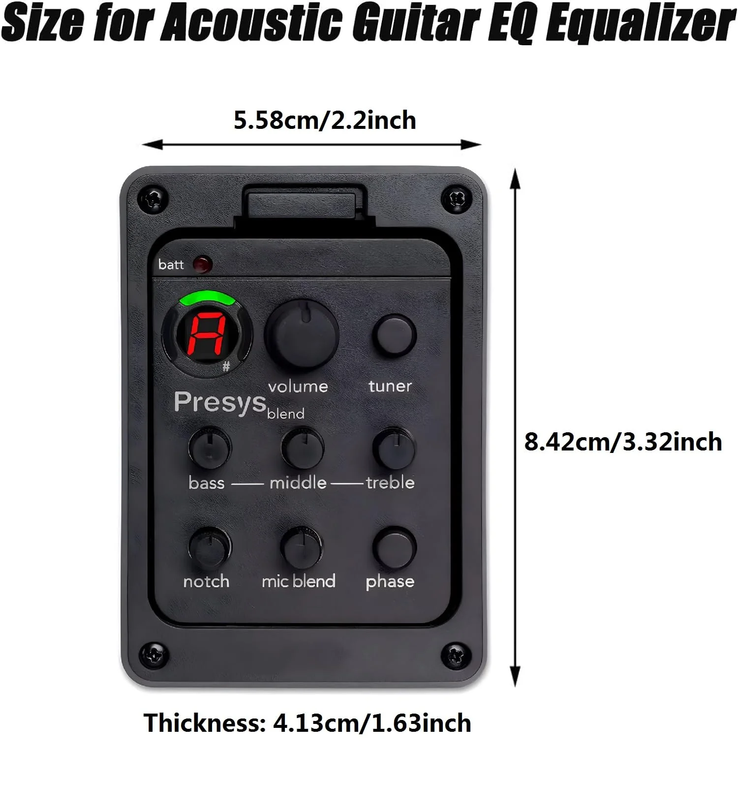 Acoustic Guitar EQ Equalizer Guitar Pickup Tuner Amplifier Guitar Preamp Onboard Guitar Pickup Guitar Tool for Acoustic Guitar Musical Instrument shman 301 - Image 7