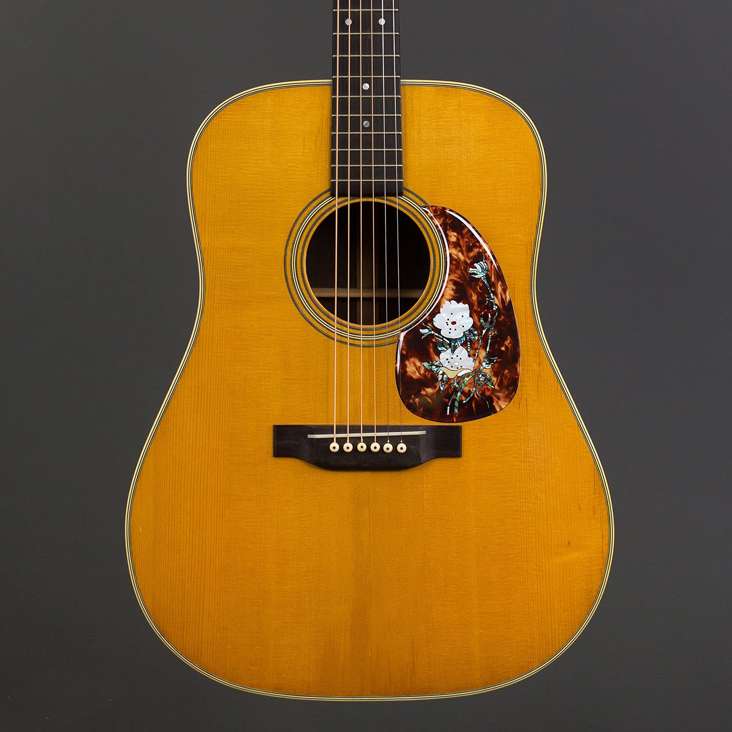 Acoustic Guitar Pick Guard for Most Martin - Right Hand Inlaid Abalone Flower - Image 5