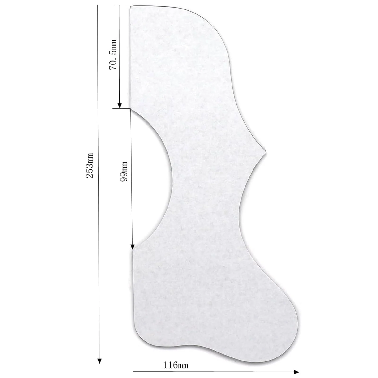Acoustic Guitar Pickguard 2.4mm Super Scratch-Resistant Tortoise Red No Drill Required (Dark Tortoise) Dark Tortoise - Image 4