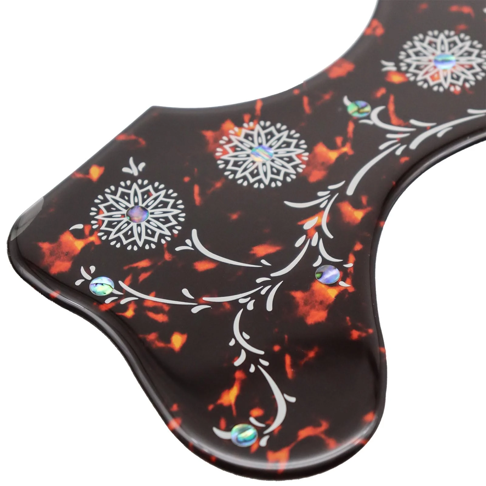 Acoustic Guitar Pickguard 2.4mm Super Scratch-Resistant Tortoise Red No Drill Required (Dark Tortoise) Dark Tortoise - Image 6