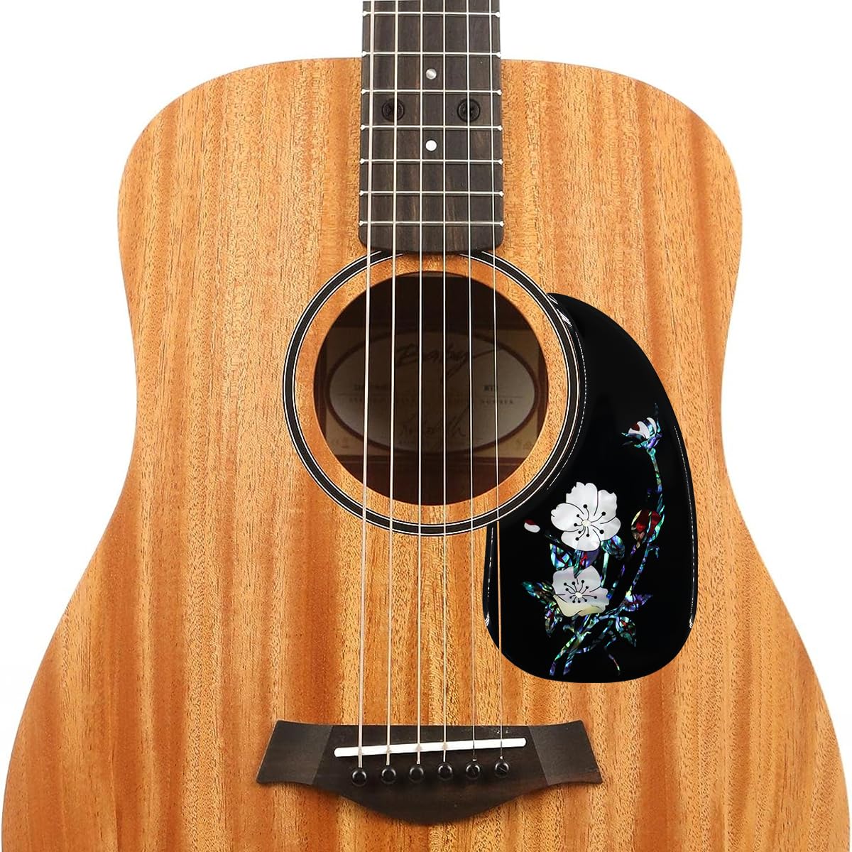 Acoustic Guitar Pickguard inlaid with shell Pattern Decorated Self-adhesive Pick Guard for Acoustic Guitar - Image 3