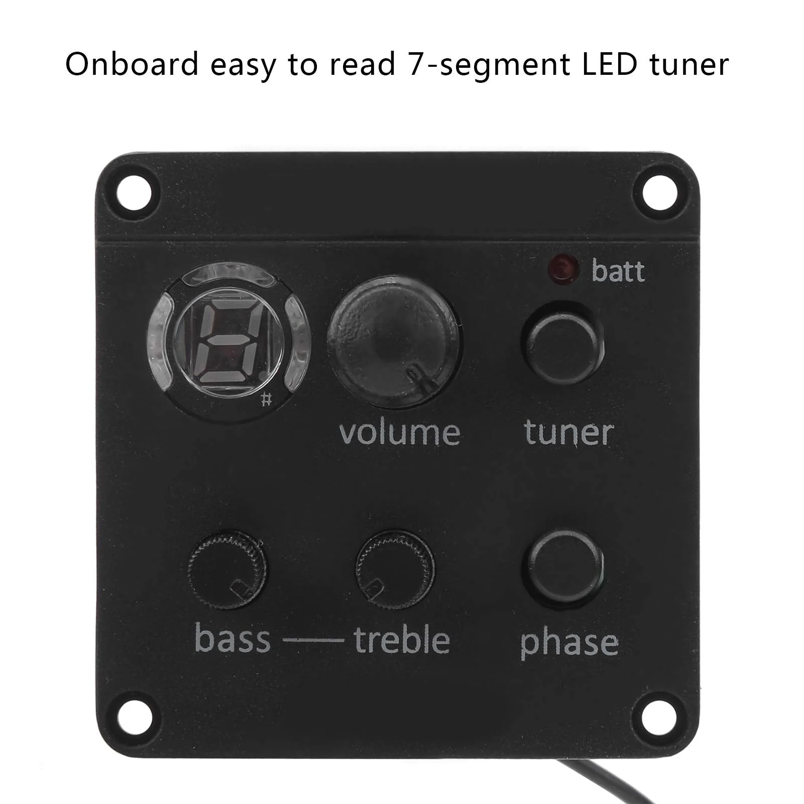 Acoustic Guitar Pickup, Guitar Pickup Onboard Preamp Equalizer with User Manual EQ Glued to Sound Hole - Image 4