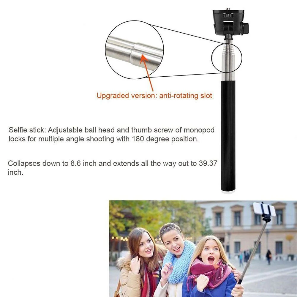 Action Camera Selfie Stick Floating Hand Grip Compatible with AKASO EK7000 Brave 7 LE Brave 4 V50X, Gopro Hero 13 12 11 10 9, DJI Osmo Action 5 pro, Apexcam, Dragon Touch, Sjcam Action Camera - Image 3