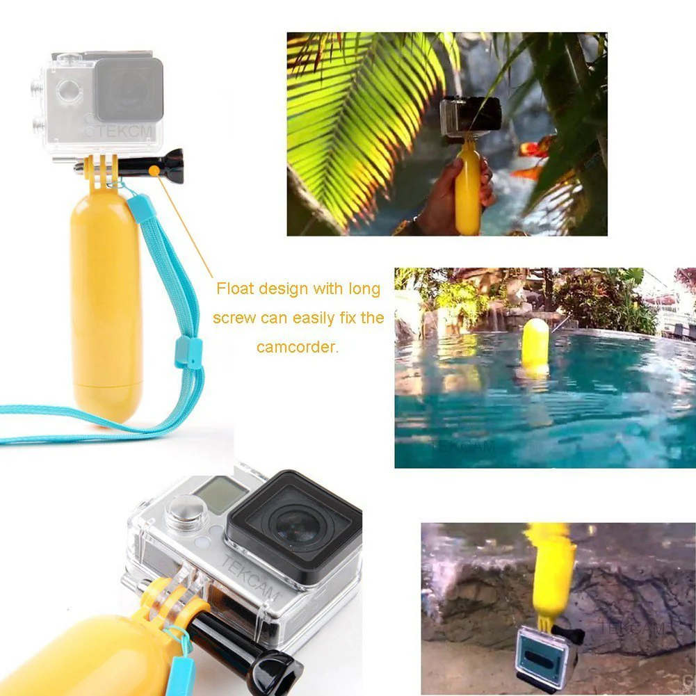 Action Camera Selfie Stick Floating Hand Grip Compatible with AKASO EK7000 Brave 7 LE Brave 4 V50X, Gopro Hero 13 12 11 10 9, DJI Osmo Action 5 pro, Apexcam, Dragon Touch, Sjcam Action Camera - Image 5