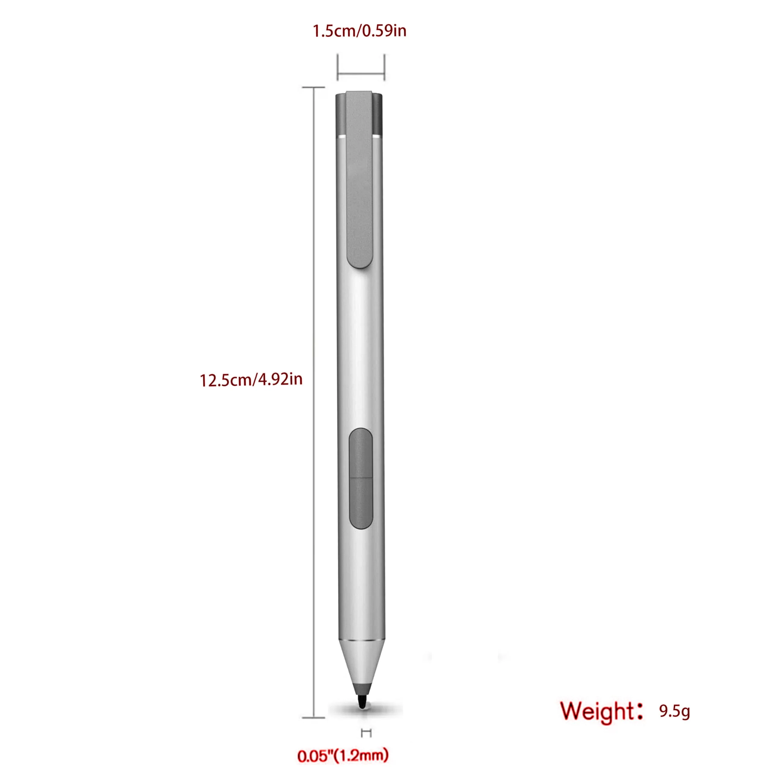 Active Pen G3 for HP Elite x2 1013 G3, HP EliteBook x360 G2/G3/G4,HP ProBook G1/G2, HP Elite Dragonfly Laptop Compatible with HP T4Z24AA 1FH00AA 4KL69AA 918171-001, Silver - Image 6