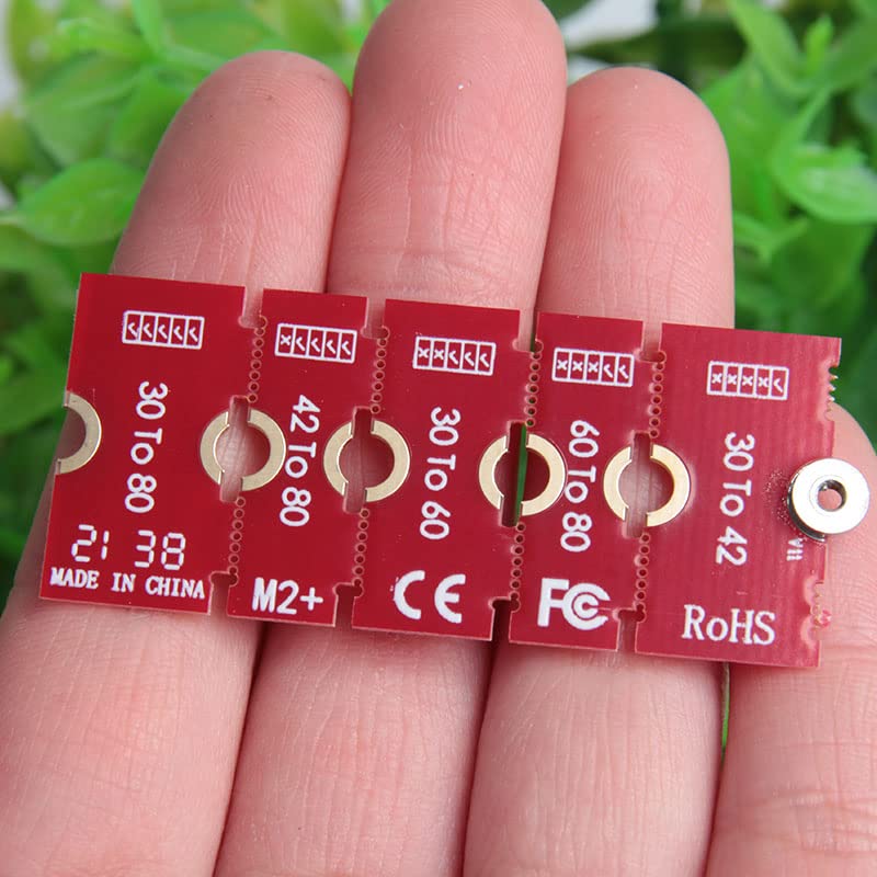 Acxico 2 Pcs M.2 NGFF NVMe SSD 2230 2242 2260 2280 Length Extend Adapter Bracket Card Plate - Image 3