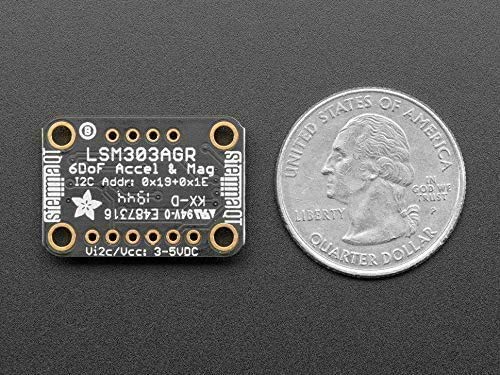 Adafruit LSM303AGR Accelerometer and Magnetometer, I2C, STEMMA QT/Qwiic 4413 - Image 3