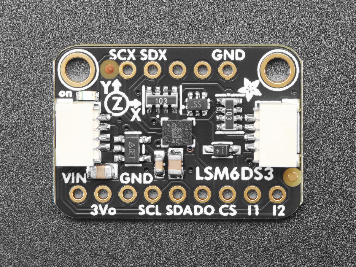 Adafruit LSM6DS3TR-C 6-DoF Accel + Gyro IMU, STEMMA QT/Qwiic, 4503 - Image 2