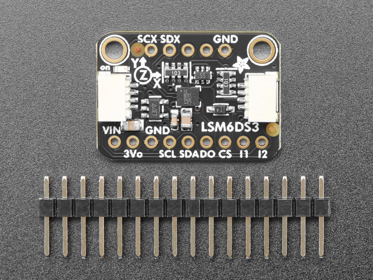 Adafruit LSM6DS3TR-C 6-DoF Accel + Gyro IMU, STEMMA QT/Qwiic, 4503 - Image 4