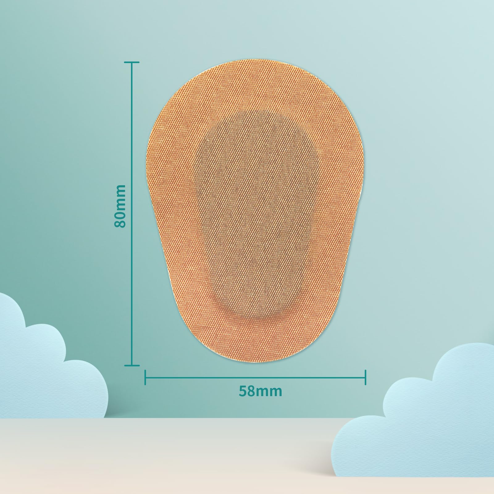 Adhesive Eye Patches for Adults Eyepatch Pad for Kid with Lazy Eye Gentle, Beige Skin Tone (40PCS) - Image 3