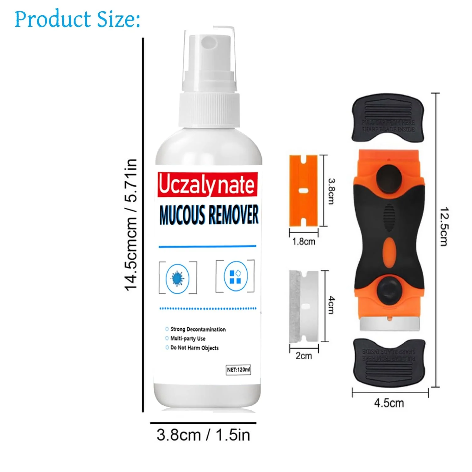Adhesive Remover, Label Remover, Superglue Remover, Quickly Removes Stubborn Labels, Label Remover, Adhesive Residues and Stickers from All Smooth Surfaces, 120 ml, 2 Pieces - Image 2
