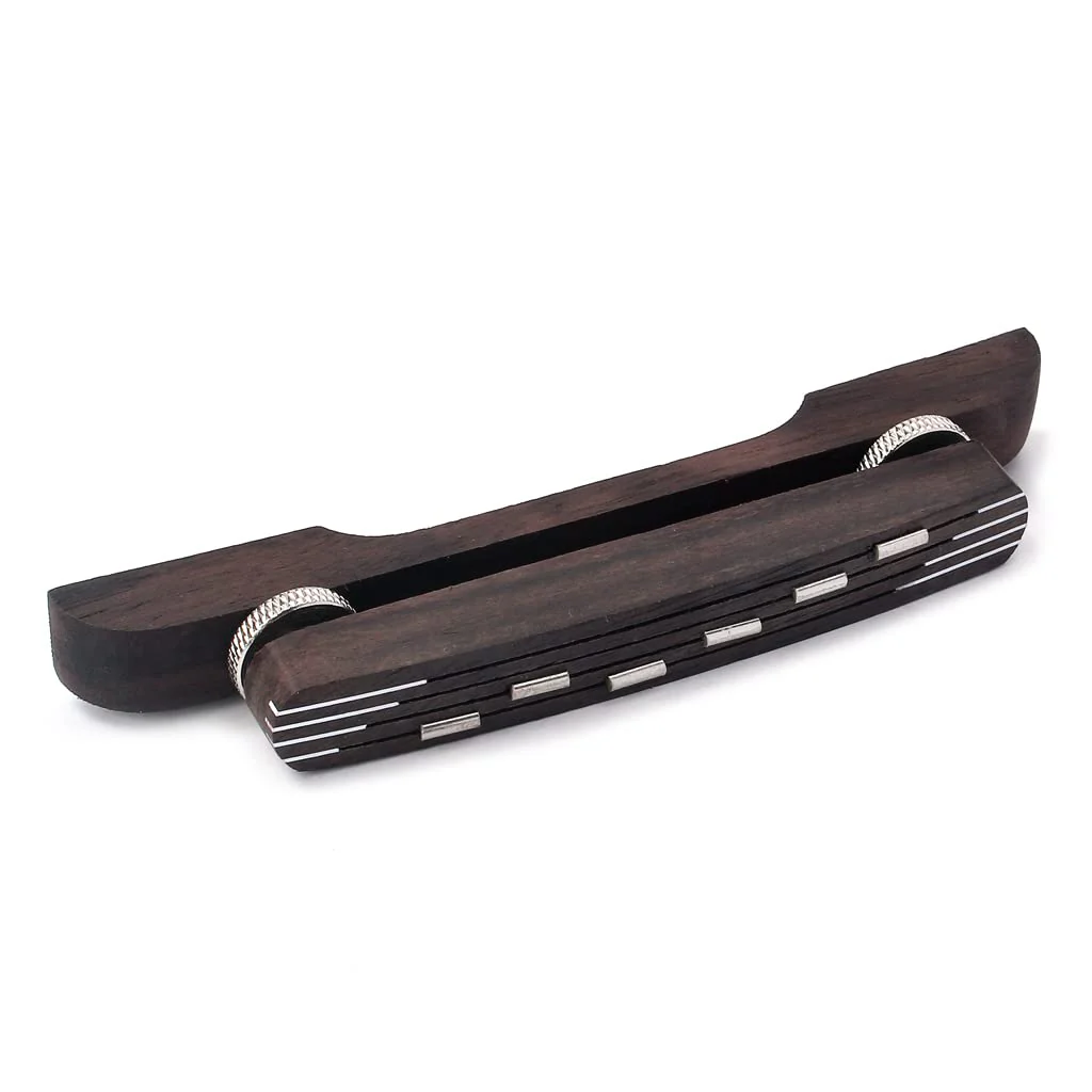 Adjustable Acoustic Guitar Bridge Rosewood Jazz Guitar Bridge Bass Guitar Mandolin Replacement Part - Image 4