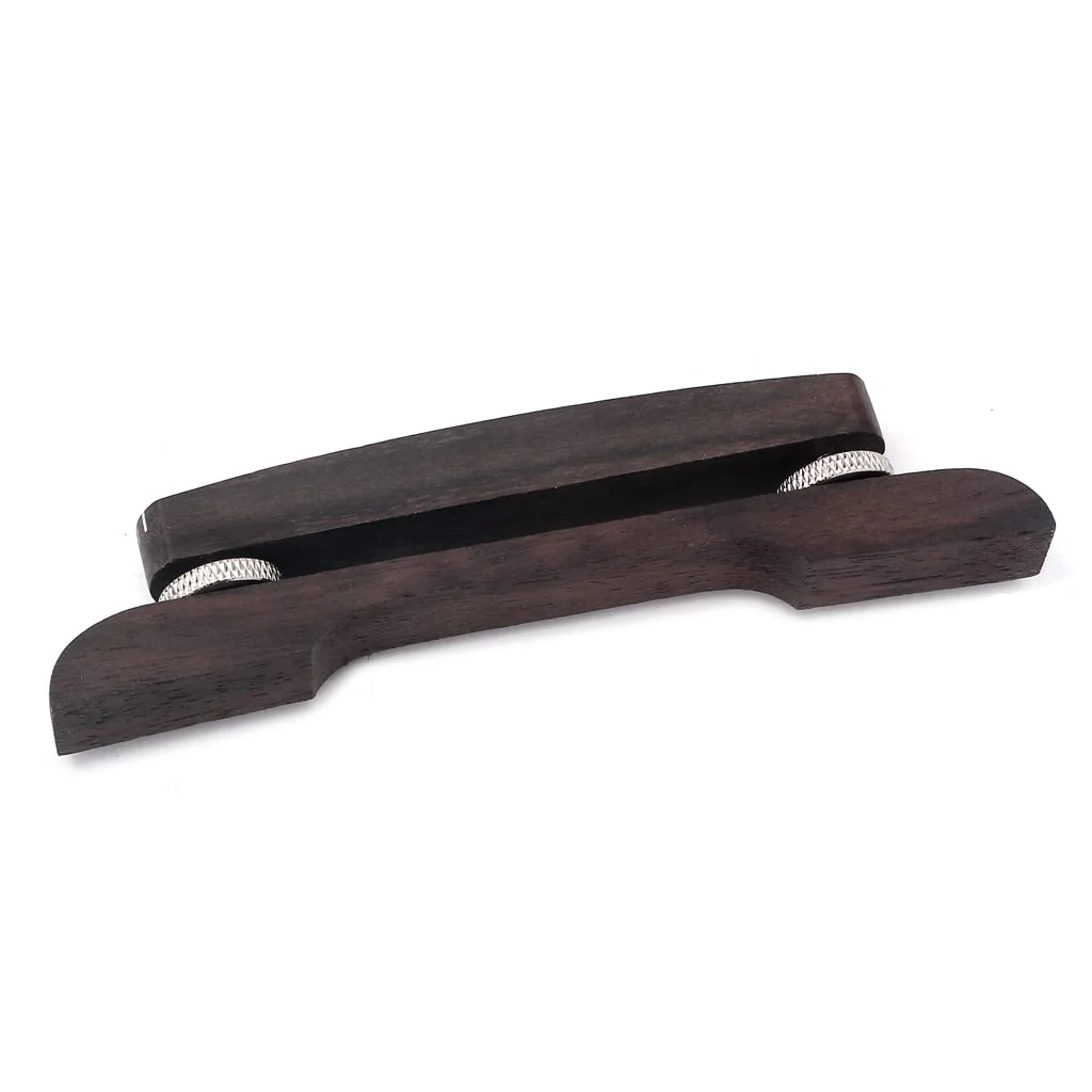 Adjustable Acoustic Guitar Bridge Rosewood Jazz Guitar Bridge Bass Guitar Mandolin Replacement Part - Image 5