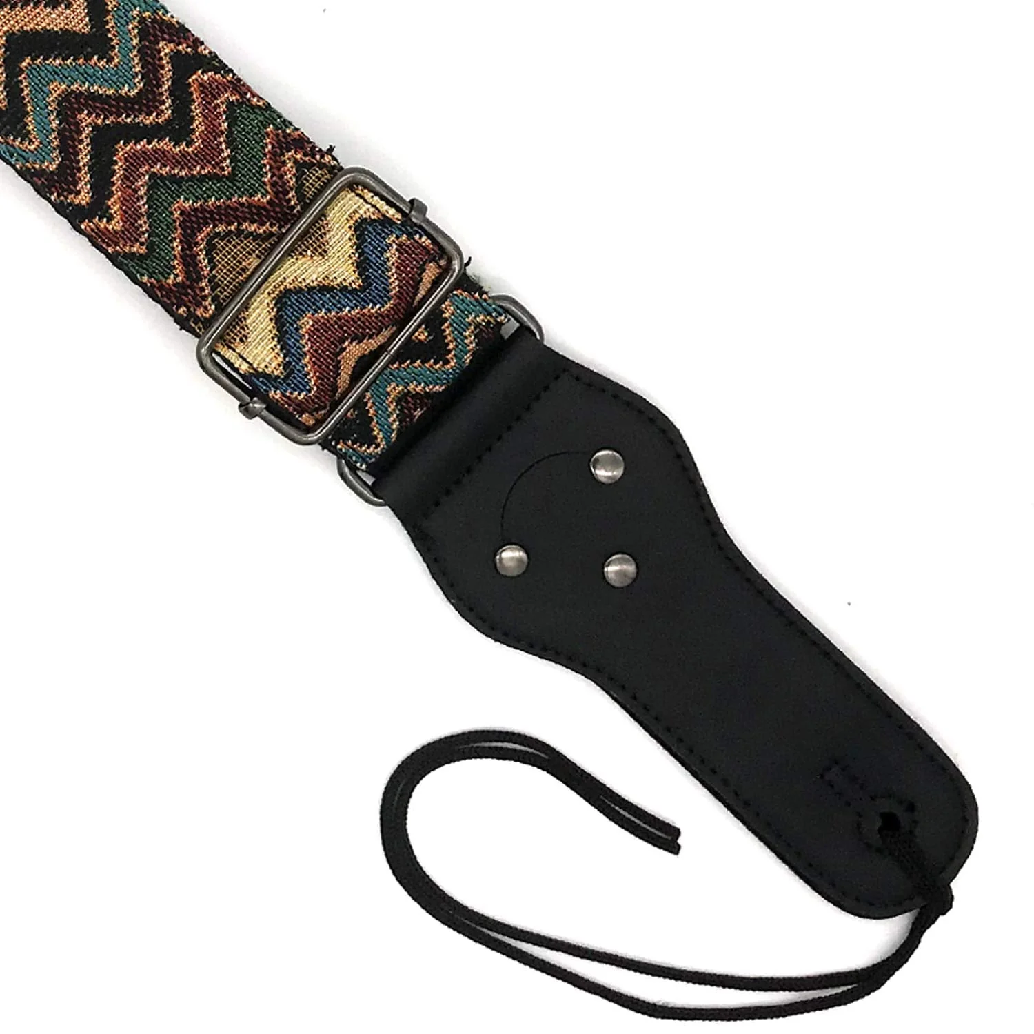Adjustable Guitar Strap with 2 Strap Locks and 1 Leather Strap Button B - Image 2