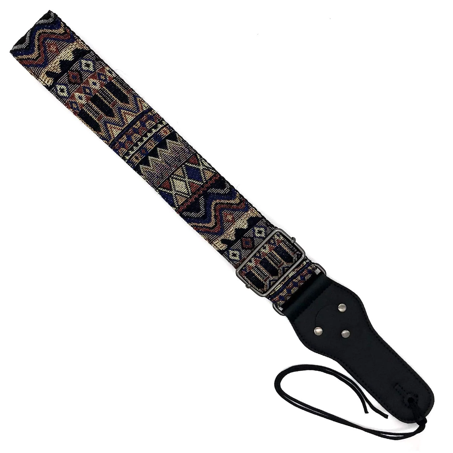 Adjustable Guitar Strap with 2 Strap Locks and 1 Leather Strap Button D - Image 3