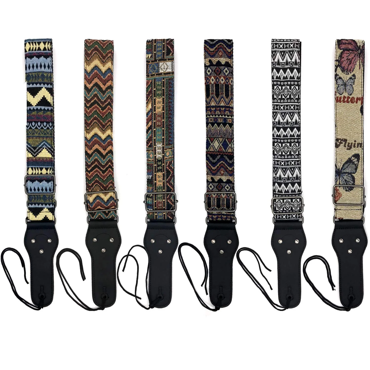 Adjustable Guitar Strap with 2 Strap Locks and 1 Leather Strap Button D - Image 5