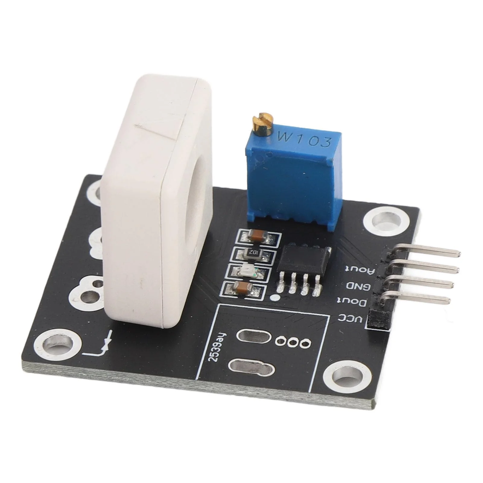 Adjustable Hall Effect Current Sensor Module, Short Circuit Overcurrent Protection, DC±100A, Hall Current Sensor Module Detector Board with Signal Output Indicator - Image 2