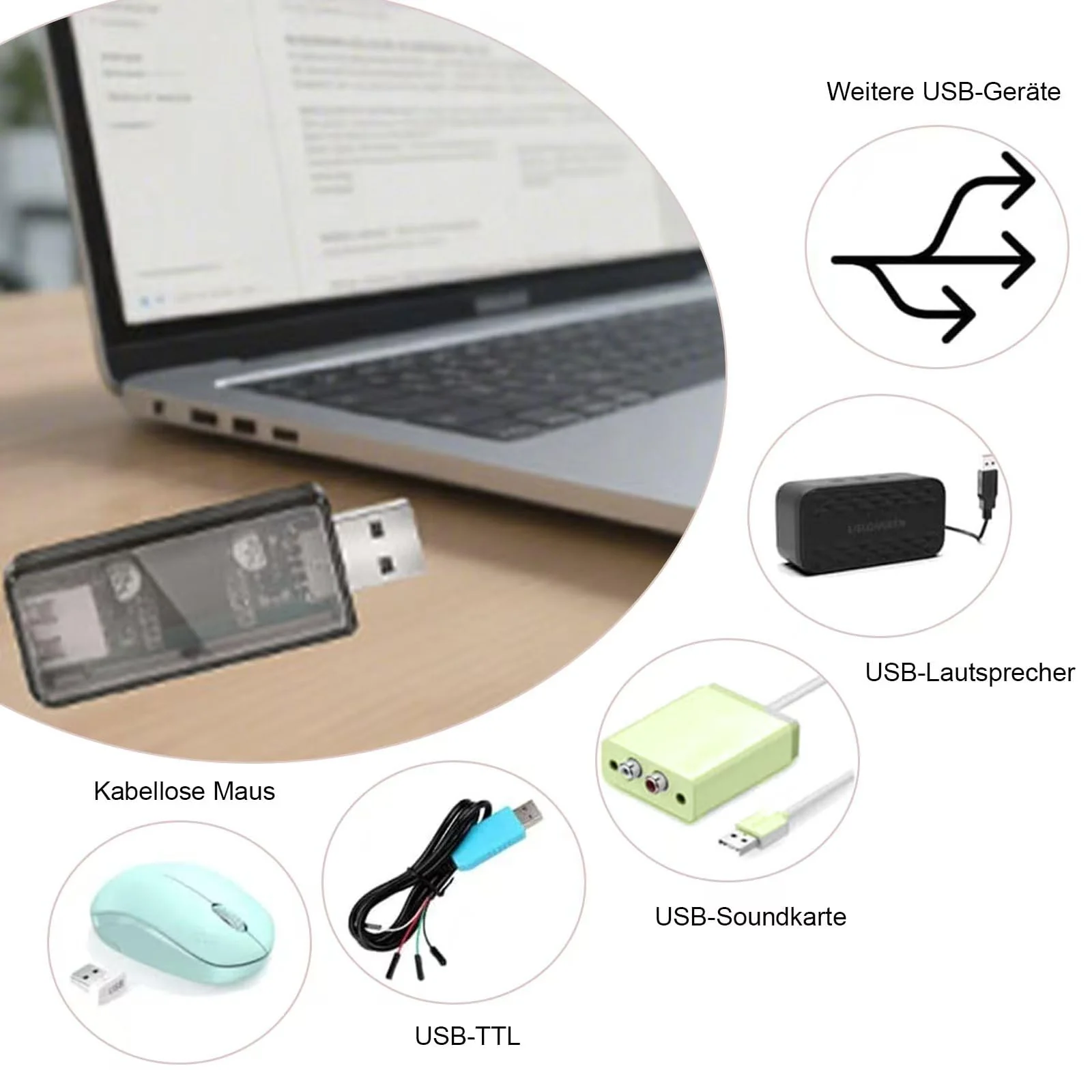 ADUM3160 USB Power Isolation Board, USB Isolator Module, 1500 V, Low Power Consumption, to Isolate Noise in the Circuit System - Image 5