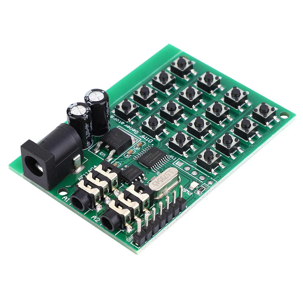 AE11A04 DTMF Module Audio Generator Board, 5-24VDC, Voice Encode Transmitter, MCU Interface, 2.48x1.57x0.51in, with 3.5mm Audio Jack - Image 3