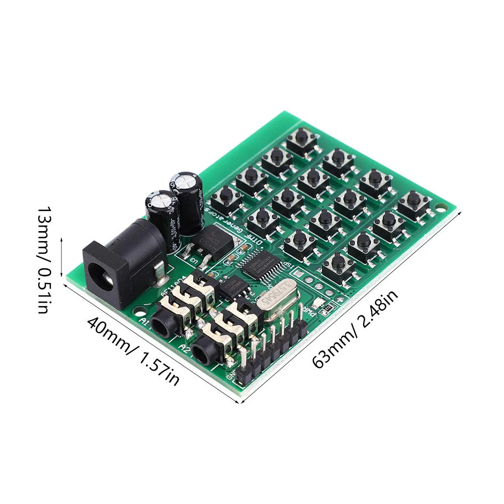 AE11A04 DTMF Module Audio Generator Board, 5-24VDC, Voice Encode Transmitter, MCU Interface, 2.48x1.57x0.51in, with 3.5mm Audio Jack - Image 6