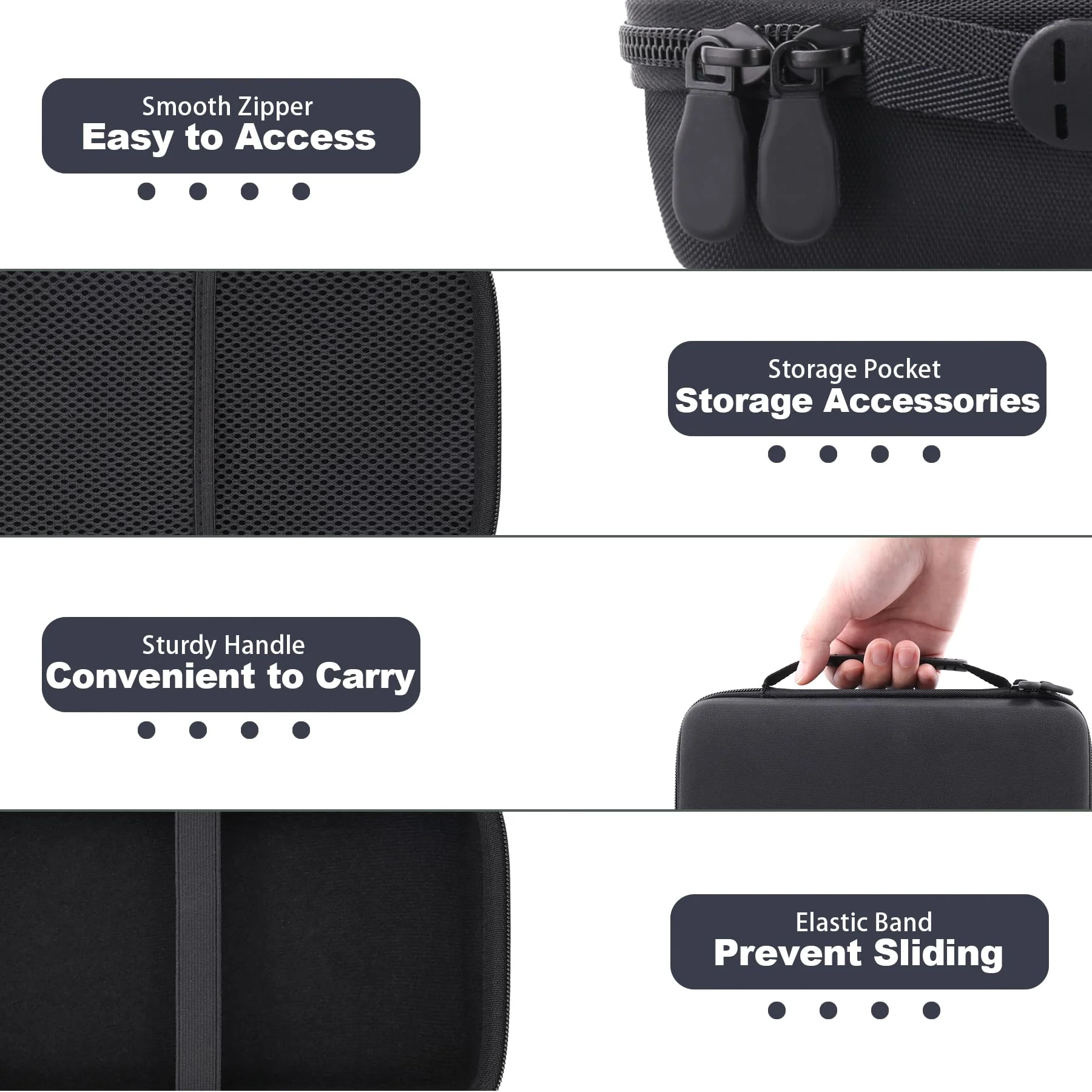 Aenllosi for Zoom H8 Digital Multitrack Recorder Hard Travel Case, Zoom Handy Recorder Organizer (Case Only) for H8 Multitrack - Image 3