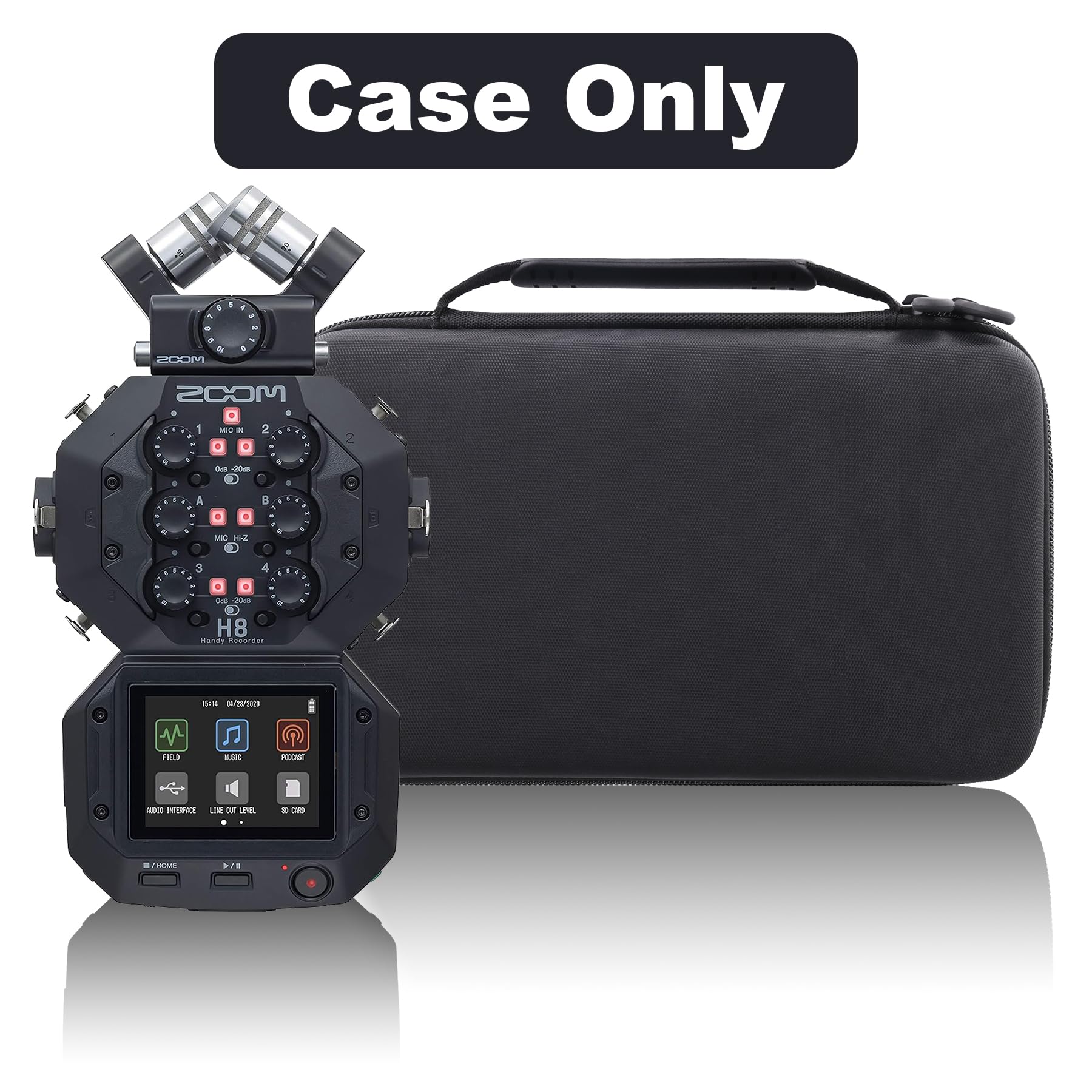 Aenllosi for Zoom H8 Digital Multitrack Recorder Hard Travel Case, Zoom Handy Recorder Organizer (Case Only) for H8 Multitrack - Image 8