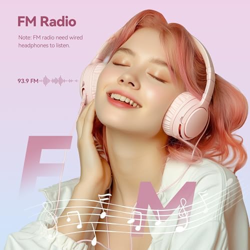 AGPTEK 64GB MP3 Player with Bluetooth, M3 2.4 inch Music Player with Speaker and FM Radio, Touch Buttons, Supports Up to 128GB(Pink) Pink - Image 5