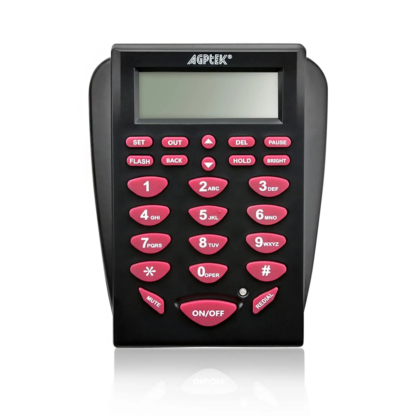 AGPtEK UPGRADED Call Center Phone, Corded Telephone with Binaural Headset & Dialpad for House Call Center Office - Noise Cancellation - Image 9