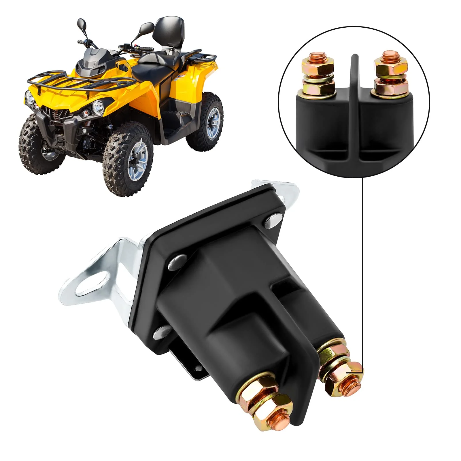 AHL Starter Relay Solenoid Switch for Ariens 35510 / Countax 44814800 / 5321384-06 5321461-54 / Rally 138406x / Simplicity 1685290 1700751 / Snapper 1-8604 / Toro 47 1910 740207 - Image 8